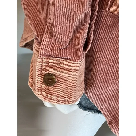 PEACH LOVE CALIFORNIA Awesome corduroy oversized top S M L - Picture 4 of 6